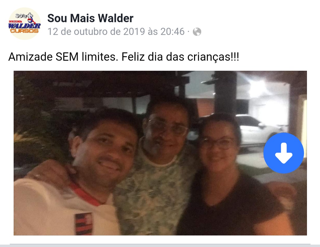 Major Walder com chefe da PM Marcos Sampaio